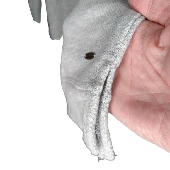 NWT O'Neill Embroidered Hoodie size M Roses Floral Brianne Heather Grey - Picture 6 of 9